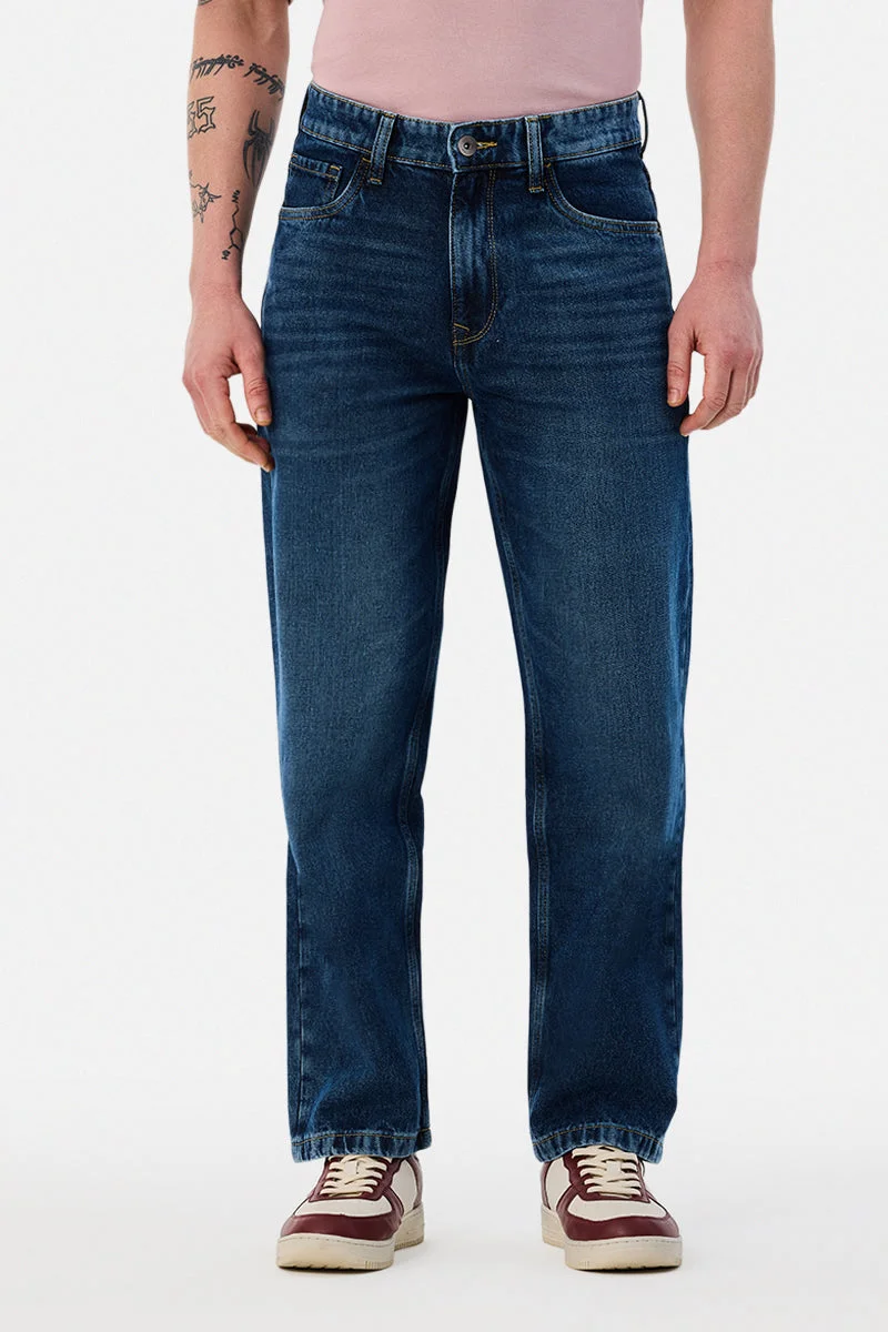 SNITCH  Washed Baggy Jeans for Men | Best Price UAE